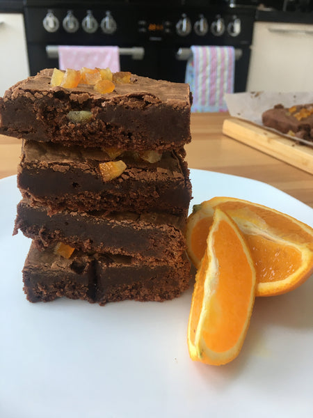 Chocolate Orange Gluten Free Brownie