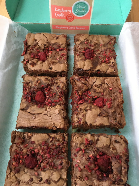 Raspberry Coulis Brownie (Gluten Free)