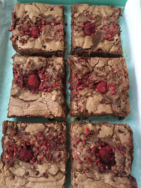 Raspberry Coulis Brownie (Gluten Free)