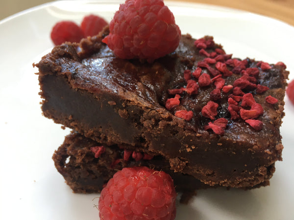Raspberry Coulis Brownie (Gluten Free)