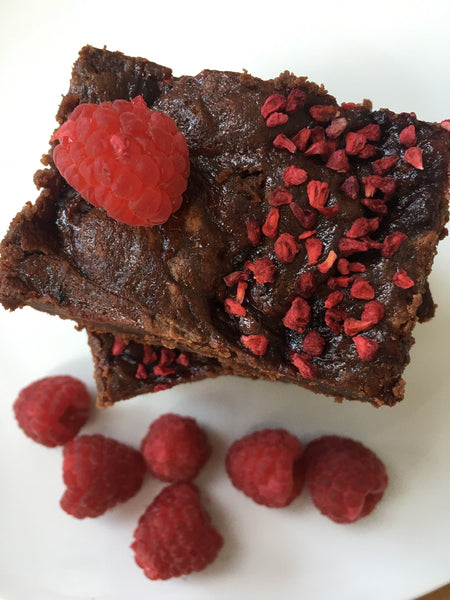Raspberry Coulis Brownie (Gluten Free)